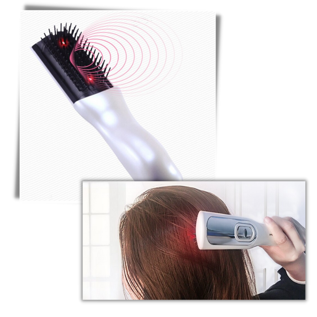 Peigne a laser infravermelho para cuidado capilar da Ms.Dear, com pontas de contato e design para tratamento dos cabelos.