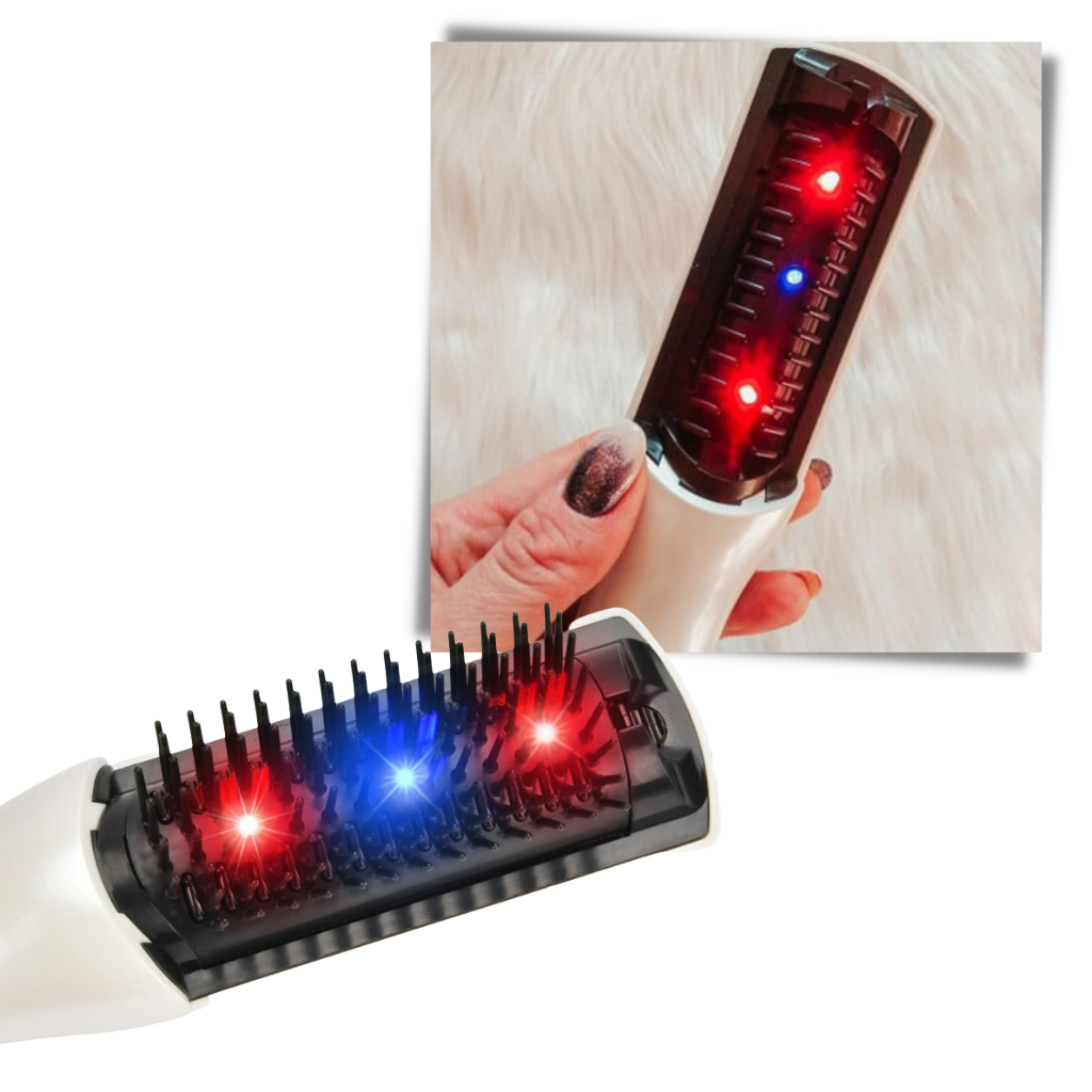 Peigne laser infravermelho da Ms.Dear para cuidados capilares, com pontas finas e design ergonômico para tratamento dos cabelos.