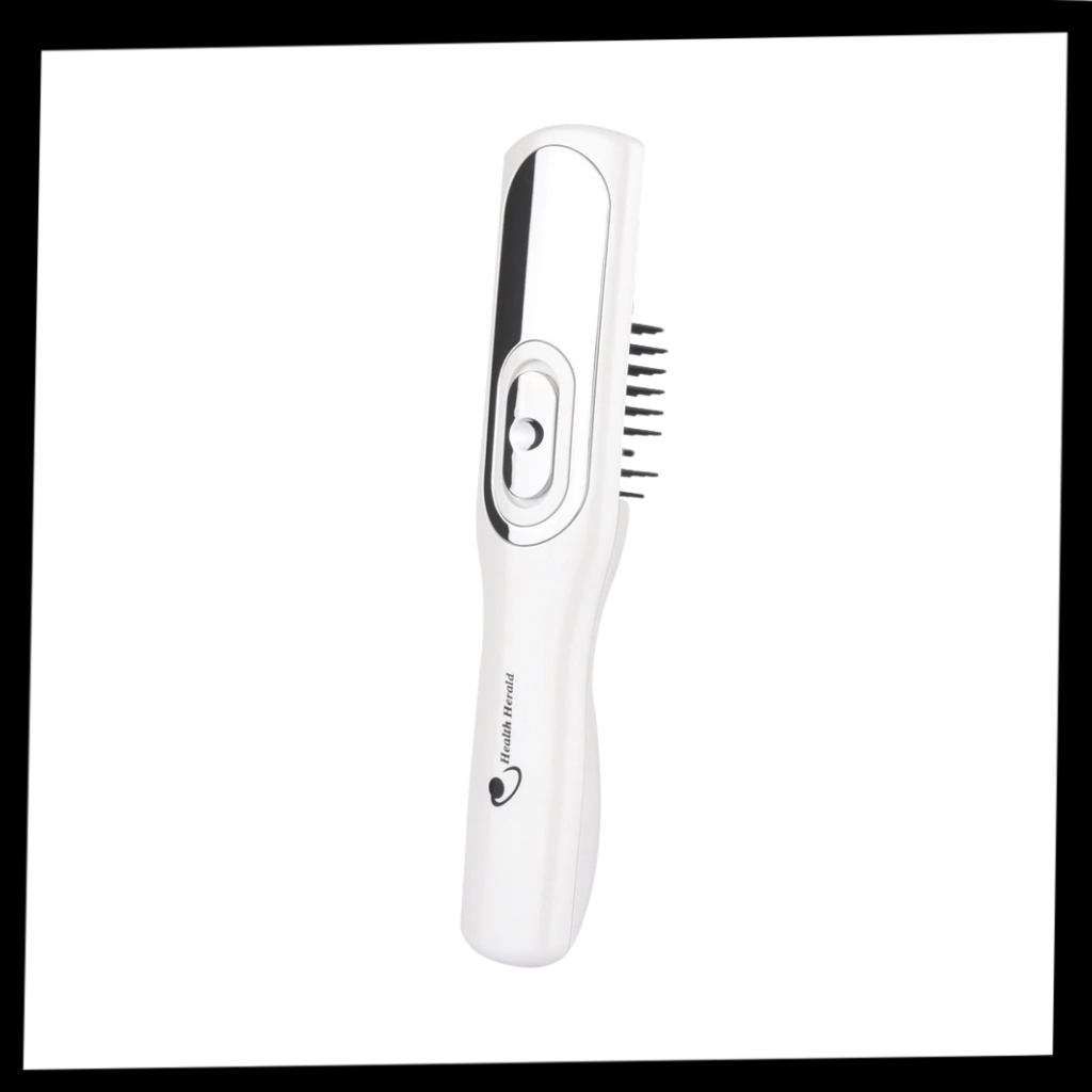 Peigne a laser infravermelho Ms.Dear para cuidado capilar, com pontas de plástico e tecnologia de terapia capilar.