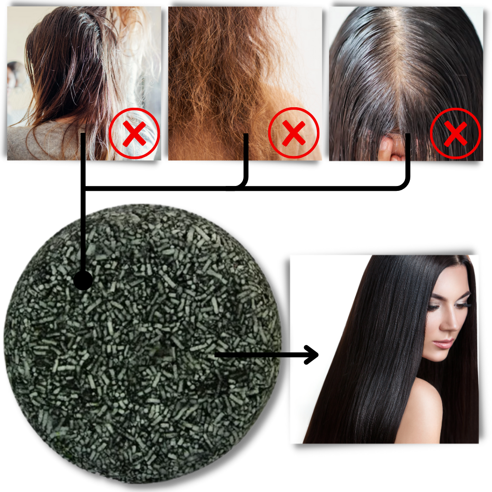Shampoing sólido natural para cabelos brancos da Ms.Dear, cuidado ecológico e suave para preservar a cor dos fios.