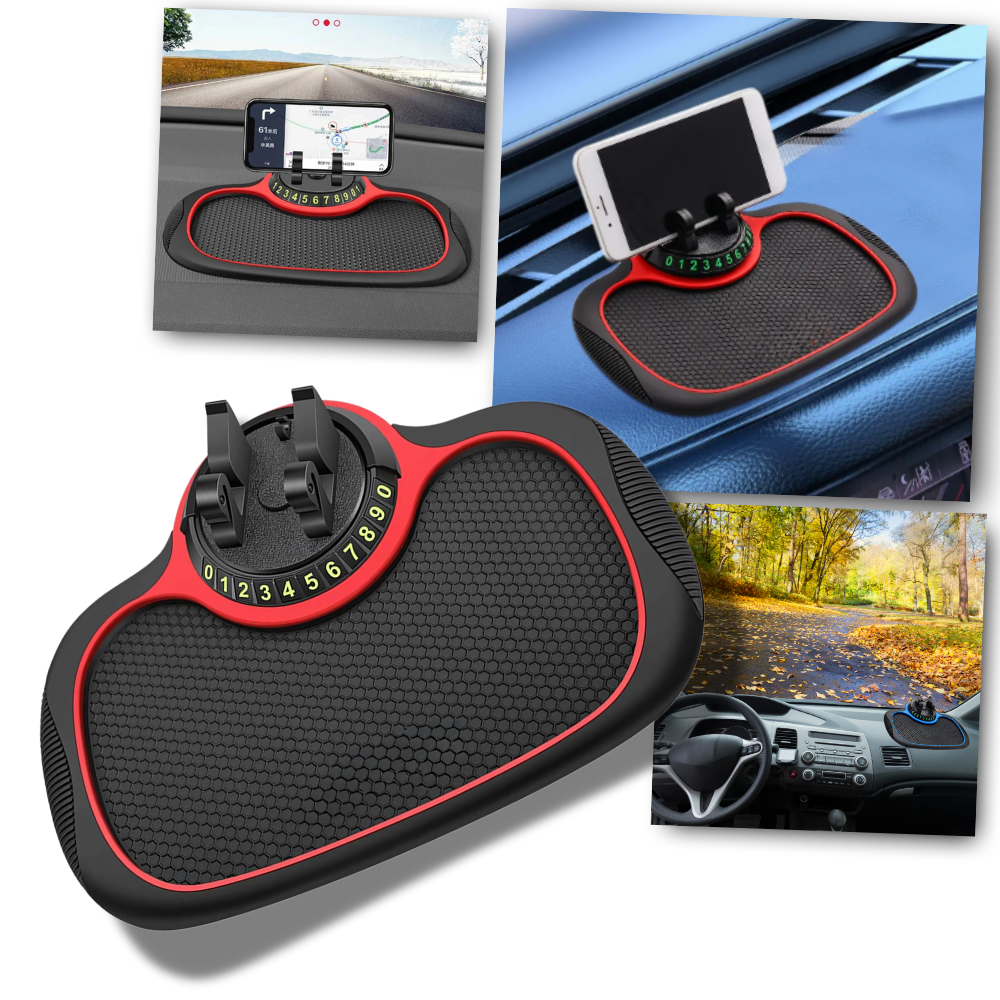 Tapete suporte antideslizante para telefone de carro Mulanimo, peça de reposição automotiva, com superfície azul antiderrapante