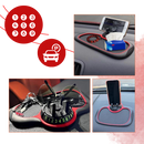 Tapis support antideslizante para telefone de carro Mulanimo, peça automotiva azul para fixação segura do celular no veículo.