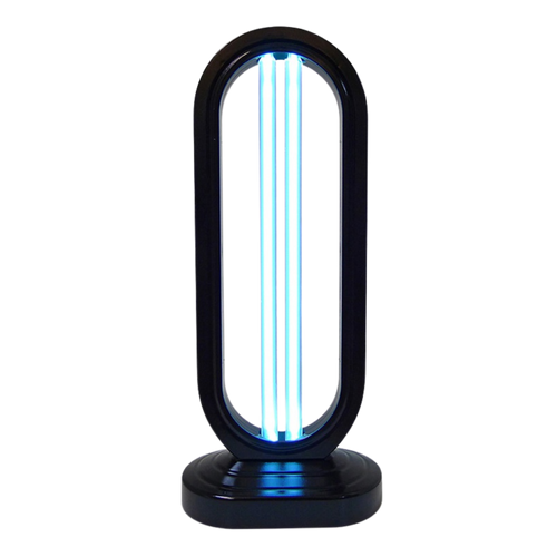 Ampola desinfetante UV para superfícies, produto de limpeza doméstica da JustgreenBox com luz ultravioleta para desinfecção eficiente.