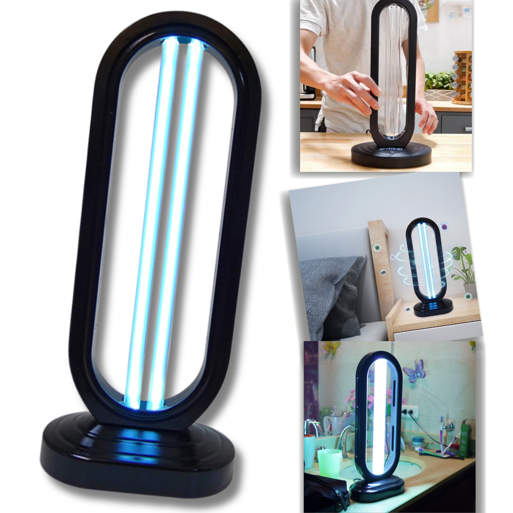 Ampola desinfetante UV para múltiplas superfícies, ideal para limpeza doméstica, da marca JustgreenBox.