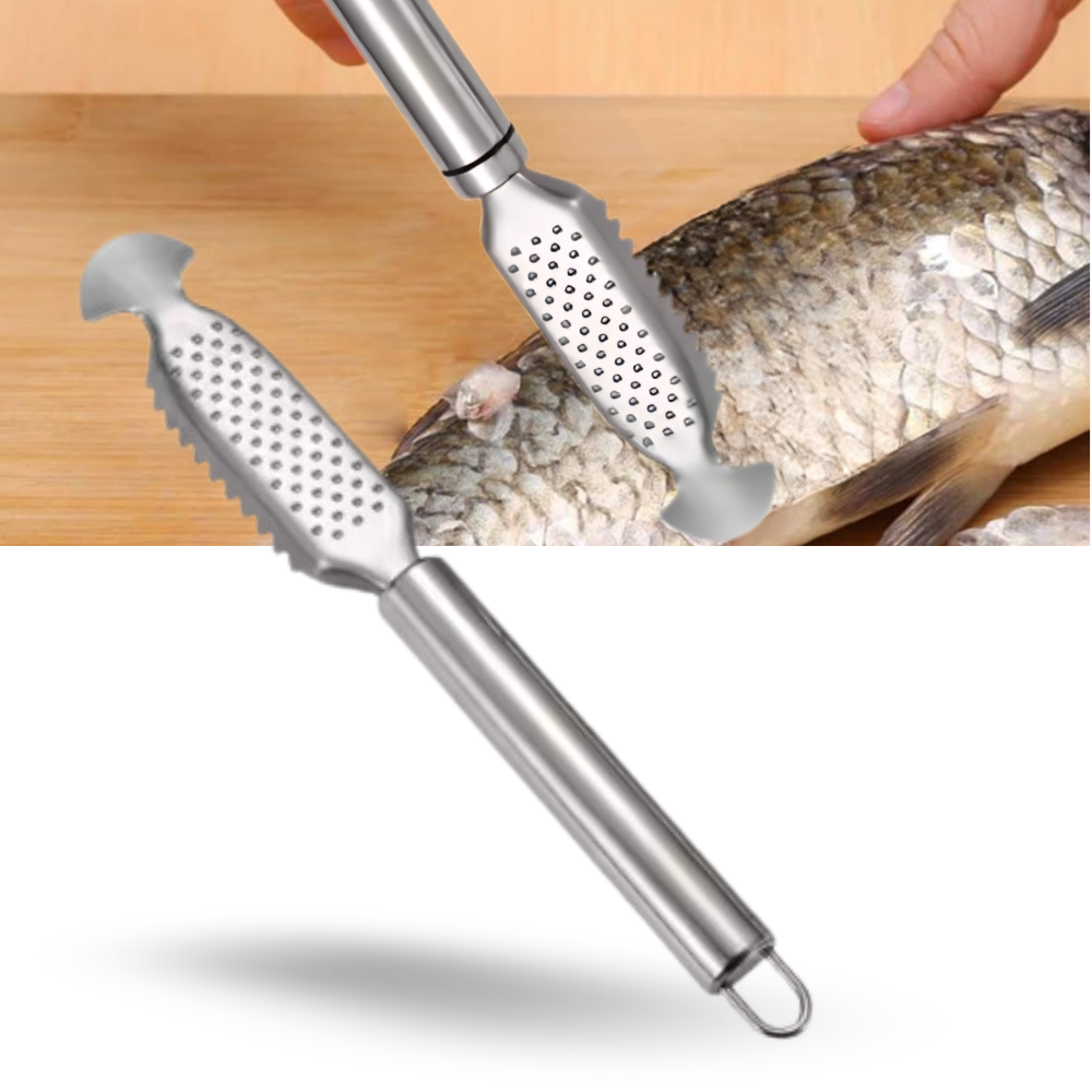 Escalador de peixe multifuncional Yszodd, utensílio de cozinha para remover escamas de peixes com facilidade.