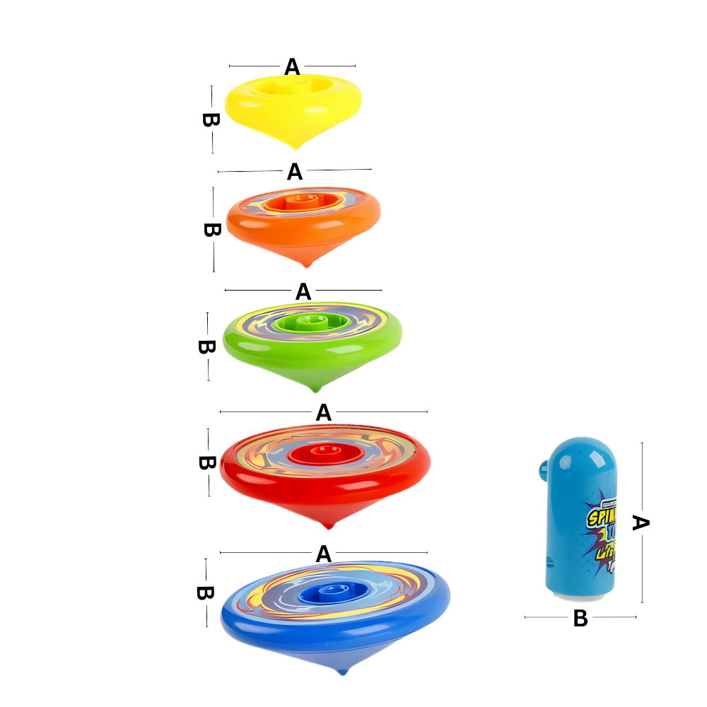 Toupie de várias camadas Jangslng, brinquedo de atividade com múltiplas camadas coloridas e design divertido.