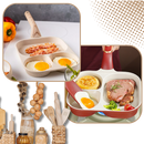 Panela de cozinha com vários compartimentos Bkfydls para preparo de alimentos e sobremesas, material de cozinha e pâtisserie.