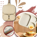 Panela de cozinha com compartimentos da marca Bkfydls, ideal para cozinhar e assar com múltiplas seções.