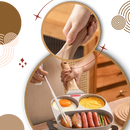 Panela de cozimento com compartimentos Bkfydls, utensílio de cozinha e confeitaria com várias seções para preparar diferentes alimentos.