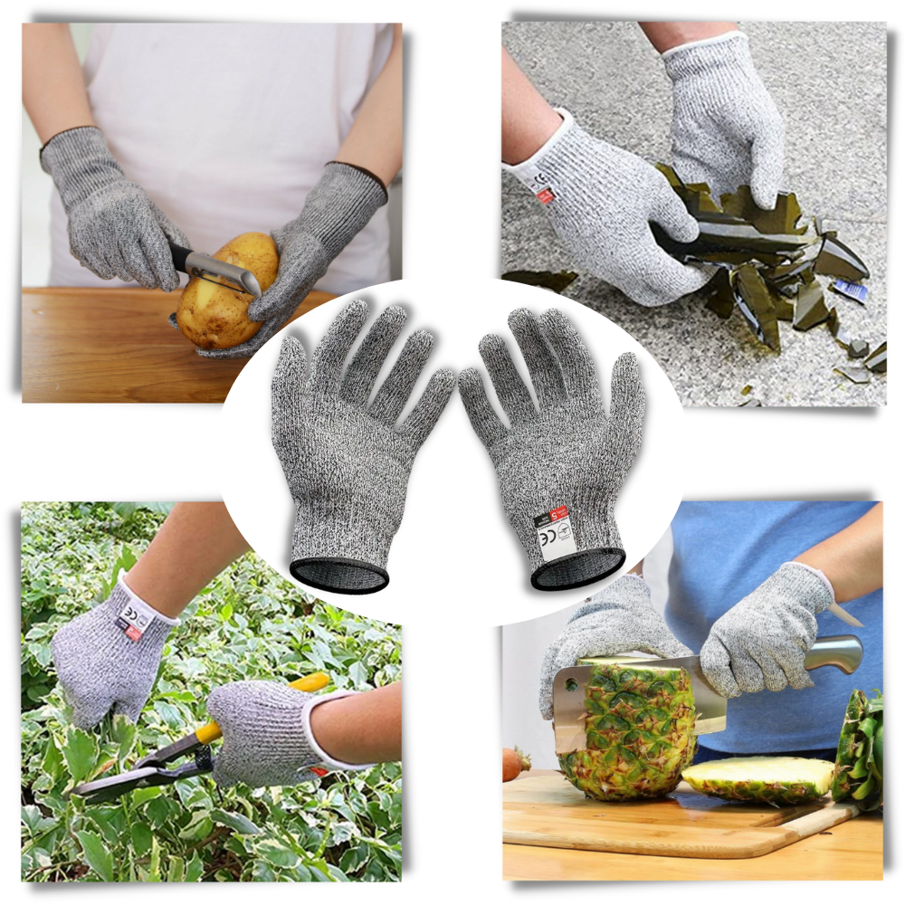 Luvas de segurança multifuncionais anti-cortes da Guangzhou Tai Feng Yuan, com material resistente para proteção e conforto.