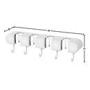 Suporte multifuncional para vassouras, organizador de limpeza para casa, em material durável e prático, marca Costway.