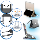 Suporte vertical multifuncional e estável para notebook Goolrc, acessório para computadores, com design prático e resistente