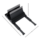 Suporte vertical multifuncional e estável para laptop Goolrc, acessório para computadores, com design compacto e suporte firme.