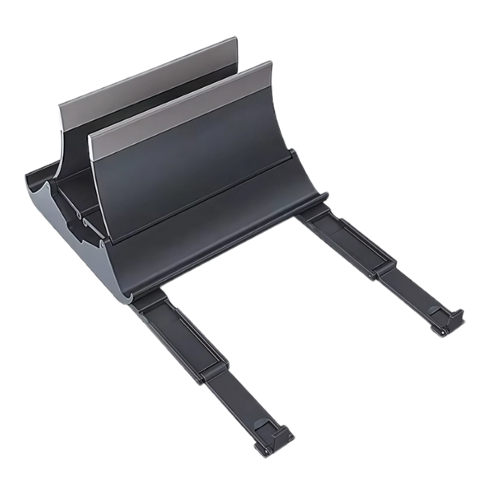 Suporte vertical multifuncional e estável para notebook Goolrc, suporte para computador portátil em cinza, acessório de escritório.