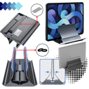 Suporte vertical Goolrc para notebook, acessório multifuncional, estável e ajustável para melhorar a ergonomia e organização do computador.
