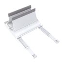 Suporte vertical multifuncional e estável para notebook da Goolrc, suporte branco para facilitar a ventilação e organização do laptop.