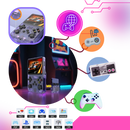 Console de jogos portátil retro Multi Emulador Media, dispositivo compacto com múltiplos emuladores para jogos clássicos.