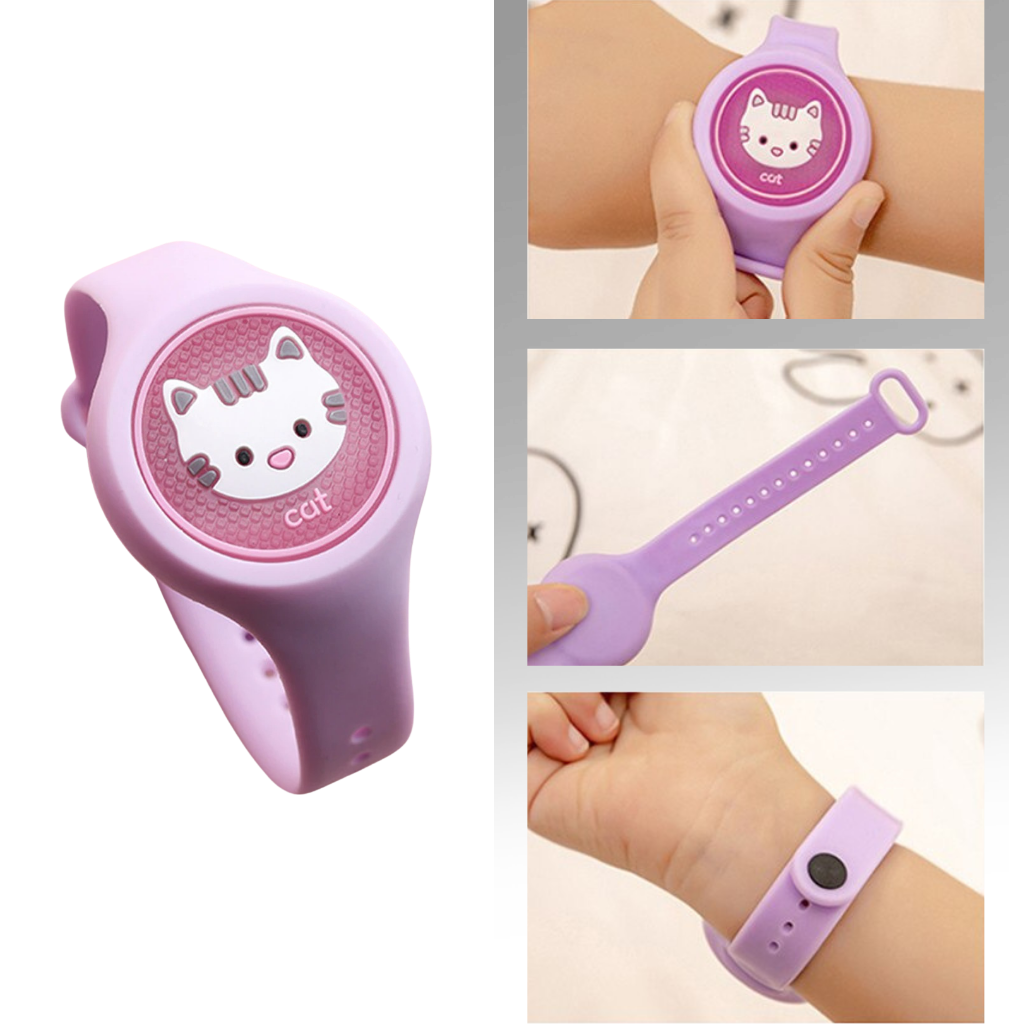 Bracelet anti-mosquito para crianças Mumaoyi, acessório de roupa para bebês e crianças pequenas, rosa, proteção contra insetos.