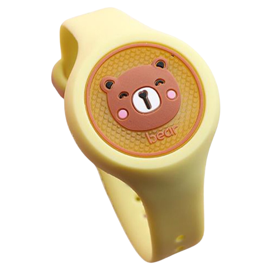 Bracelet anti-mosquito Mumaoyi para crianças, acessório de roupa para bebês e pequenos, cor rosa, proteção contra mosquitos.