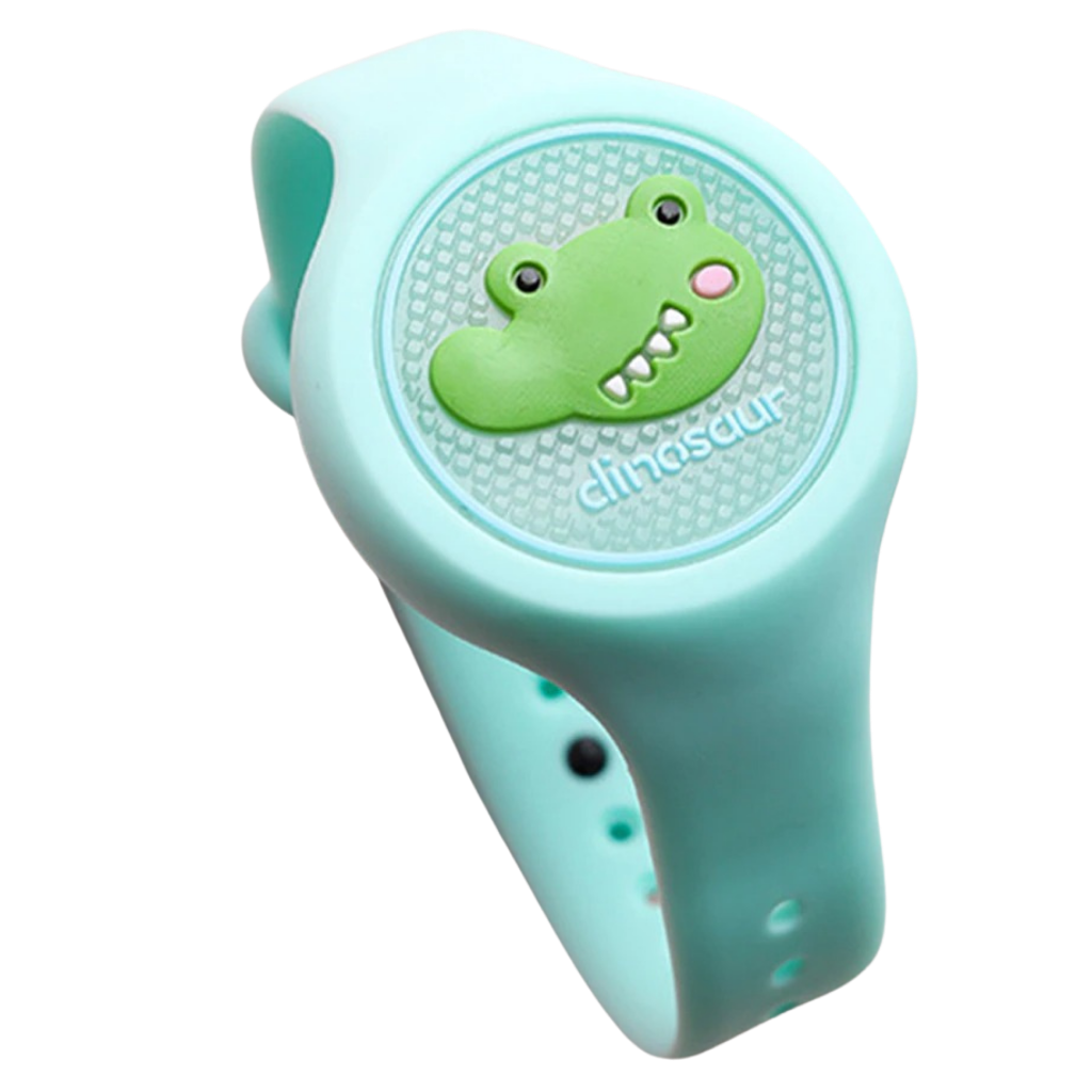 Bracelete anti-mosquito para crianças da Mumaoyi, acessório de vestuário para bebês e totós, na cor rosa.