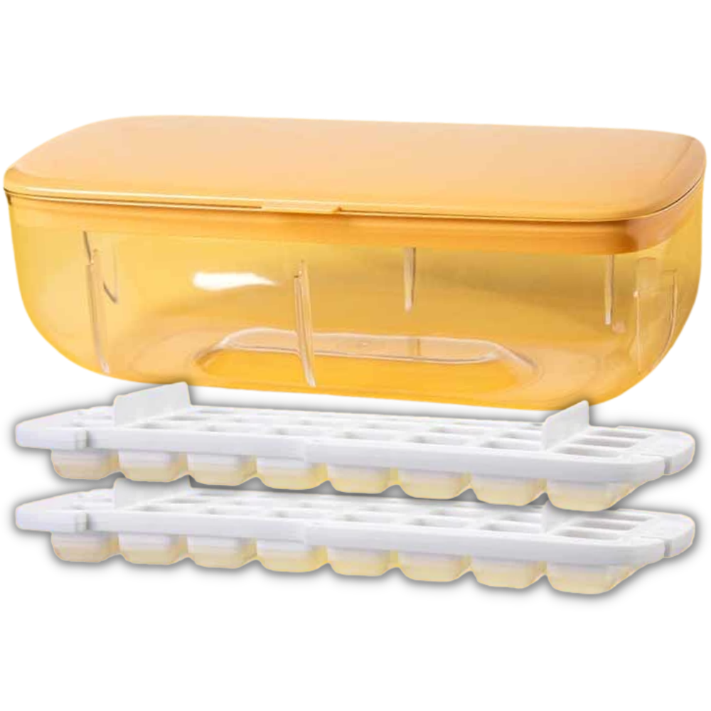 Bandeja de silicone da Munchen para gelo, utensílio de cozinha rosado com compartimentos para fazer cubos de gelo.