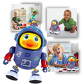 Brinquedo interativo musical em forma de pato para bebês, brinquedo de estímulo sensorial da marca Kyoffiie