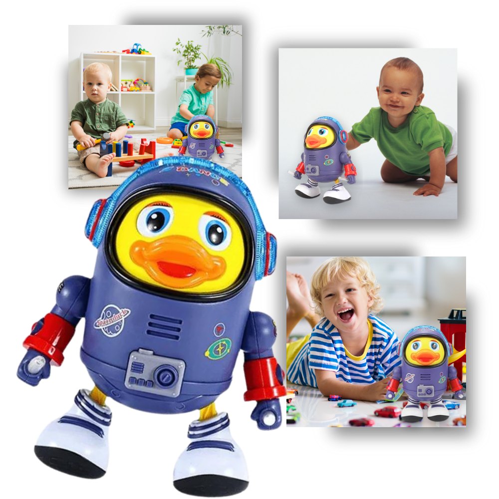 Brinquedo interativo musical em forma de pato para bebês, brinquedo de estímulo sensorial da marca Kyoffiie
