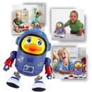 Brinquedo interativo musical em forma de pato para bebês, brinquedo de estímulo sensorial da marca Kyoffiie