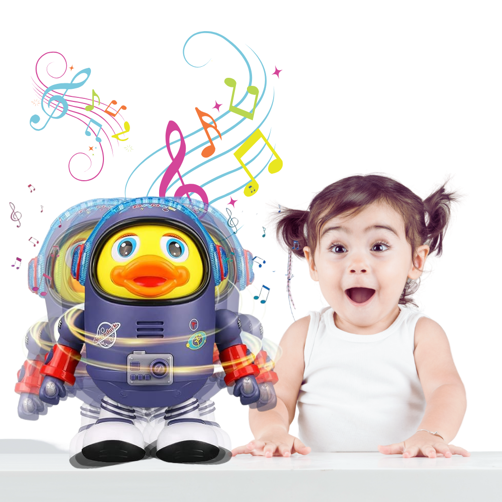 Brinquedo interativo musical em forma de pato para bebês, brinquedo de estímulo sensorial da marca Kyoffiie