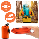 Saco de sobrevivência em Mylar da Emergency Zone para camping e trilhas, leve, compacto e refletivo, ideal para emergências.