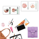 Conjunto de manicure portátil da Nafxzy com 12 peças em estojo verde-menta, acessórios de cosméticos para cuidados das unhas.