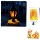 Lâmpada LED efeito chama da marca Nafxzy, com soquete E26 e iluminação que simula fogo real.