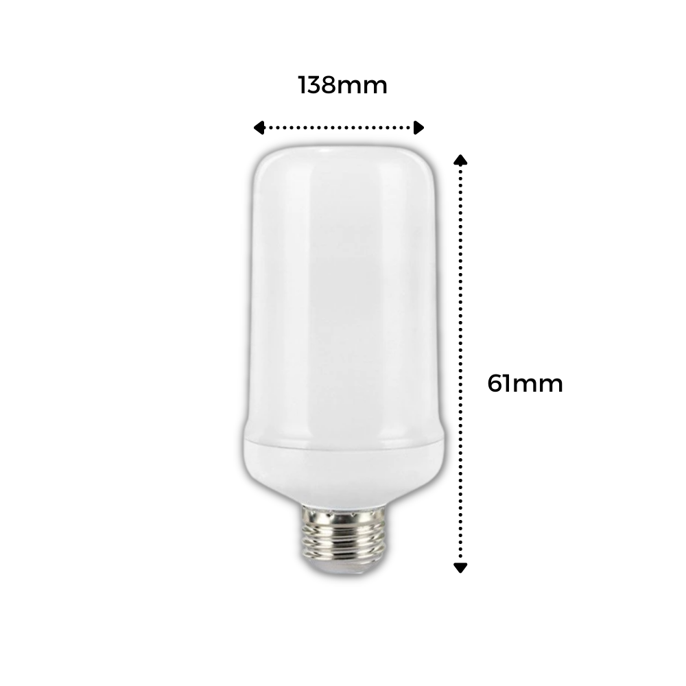 Lâmpada LED Nafxzy efeito chama, lâmpes E26 com luz quente e efeito de chama realista para decoração de ambientes.