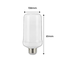 Lâmpada LED Nafxzy efeito chama, lâmpes E26 com luz quente e efeito de chama realista para decoração de ambientes.