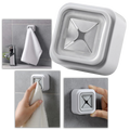 Conjunto de 3 porta-serviettes adesivos cinza da Nafxzy para organização de banheiro ou cozinha.