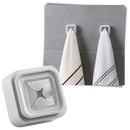 Conjunto de 3 porta-serviettes adesivos Nafxzy em cinza, ideal para organização de banheiros e cozinhas.