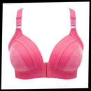 Soutien-gorge rehaussant sem costura da marca Naiflowers, cor rosa, sem arames, para maior conforto e suporte.