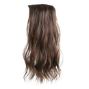 Extensão de cabelo natural Hairdo com clipes, fios castanho claro, feita à mão para volume e comprimento fácil de usar.