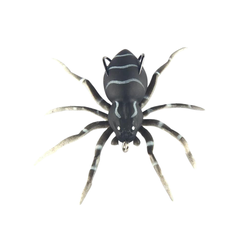 Isca de pesca em forma de aranha com movimentos naturais, preta, da marca Amazing Fashion Decoration.