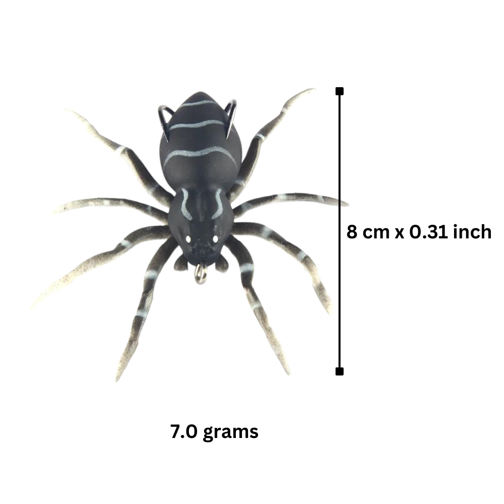Isca de pesca em forma de aranha com movimentos naturais, marca Amazing Fashion Decoration, ideal para iscas de pesca.