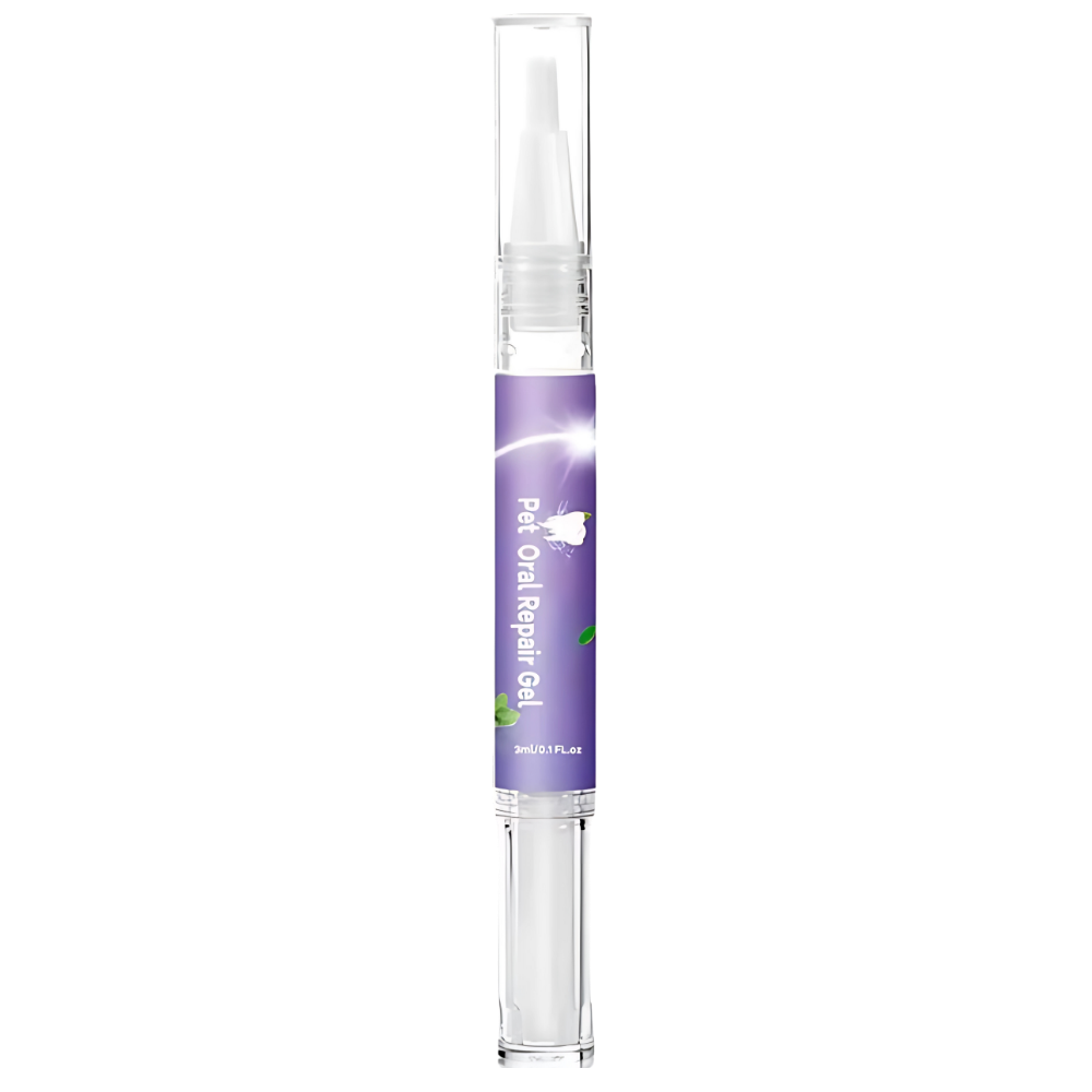 Gel de reparo bucal natural para animais de estimação Kehuo, produto para higiene bucco-dental de pets com fórmula suave e eficaz.