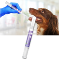 Gel de reparo bucal natural para animais de estimação, produto de higiene bucal da Kehuo, com textura transparente e aplicação fácil.