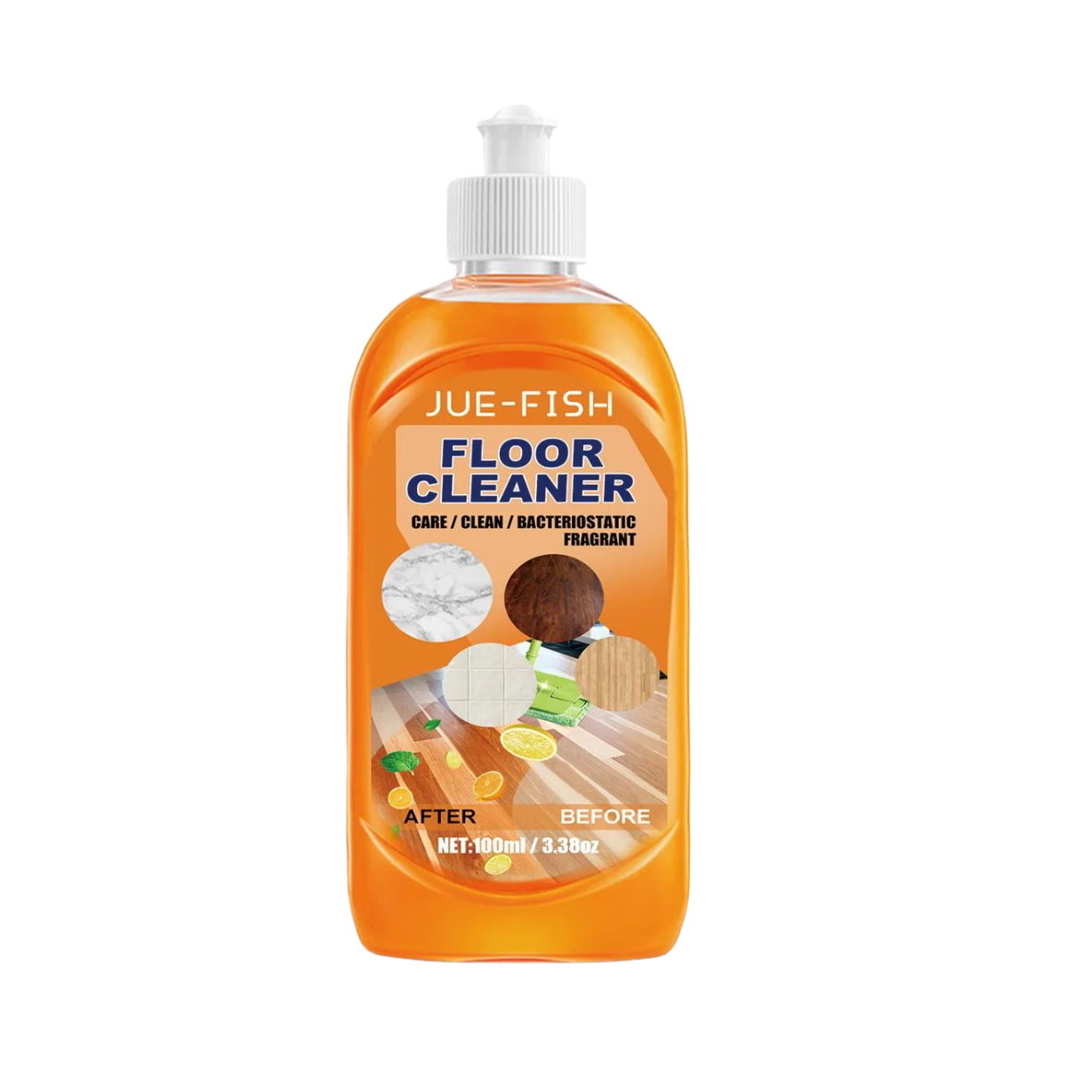 Produto de limpeza multiuso para pisos com aroma natural, marca Wovilon, ideal para limpeza de mármore e outras superfícies.