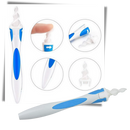 Cure oreilles em silicone espiral da Neomen, ferramenta para cuidado e higiene dos ouvidos, com design flexível e seguro.