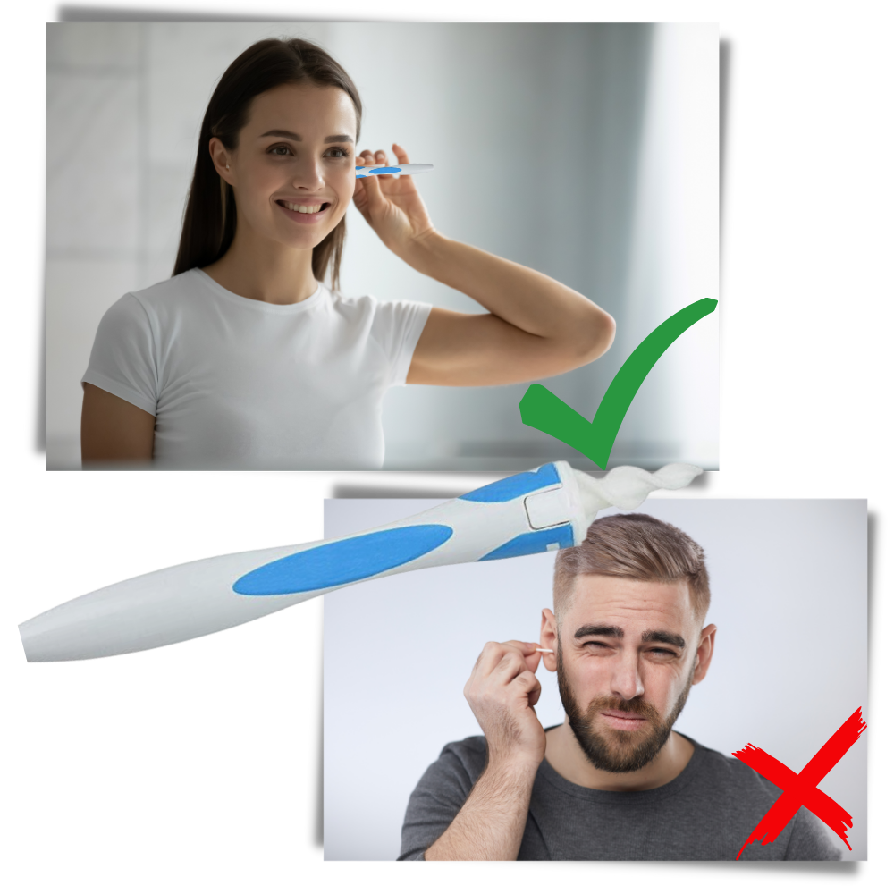 Cure-oreilles em silicone espiral da Neomen, método de cuidado para higiene e saúde dos ouvidos, com design flexível e seguro