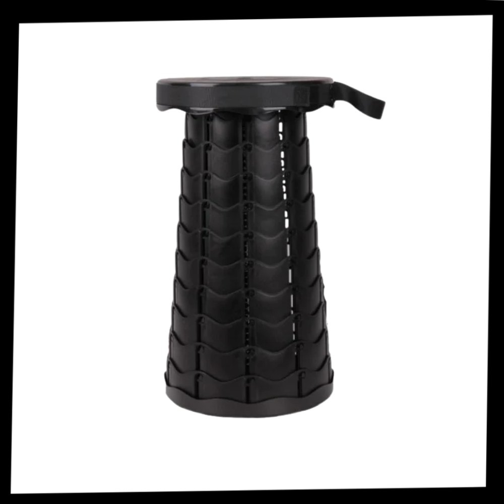 Tabourete retrátil portátil vermelho da marca New Ruicheng, ideal para cadeiras e assentos dobráveis.