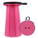 Tabouret retrátil portátil vermelho da marca New Ruicheng, feito de chaises pliantes e tabourets pliants