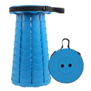 Tabourete retrátil portátil vermelho da marca New Ruicheng, cadeira dobrável e prática para uso móvel.