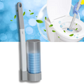 Brosses de toilettes jetables Newpee avec porte-brosses aromatisé à l'océan, 6 pièces pour un nettoyage hygiénique efficace
