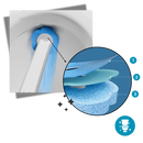 Brosses de toilettes jetables Newpee avec porte-brosses, aroma à l'océan, 6 pièces pour un nettoyage hygiénique efficace